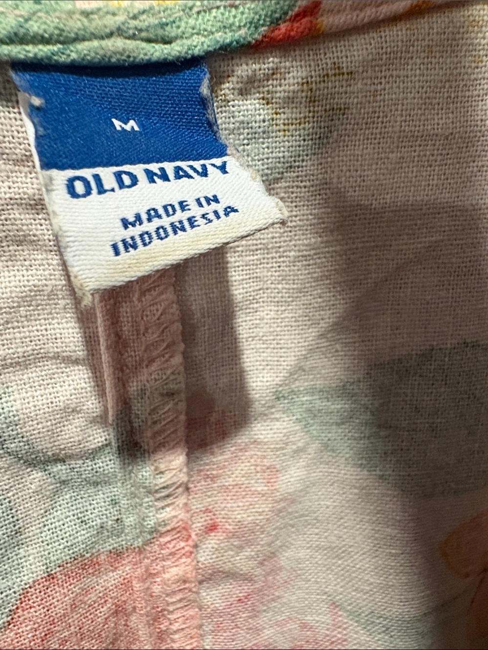 Old Navy Linen Blend Floral Maxi Dress – Size M - Picture 6 of 8